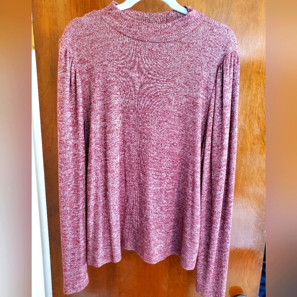 EC Gap Women's Maroon Mock Turtleneck XXL